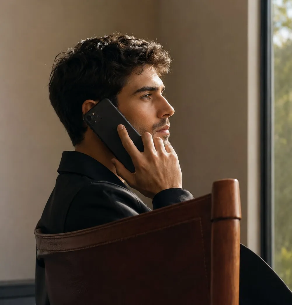 A bilingual agent on a call